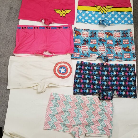 Marvel and DC Comics Other - Marvel and DC comics girls short underwear, size girls XL 14/16